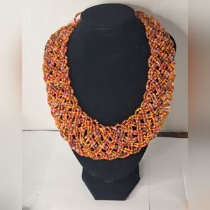 Multicolor Beaded Necklace.